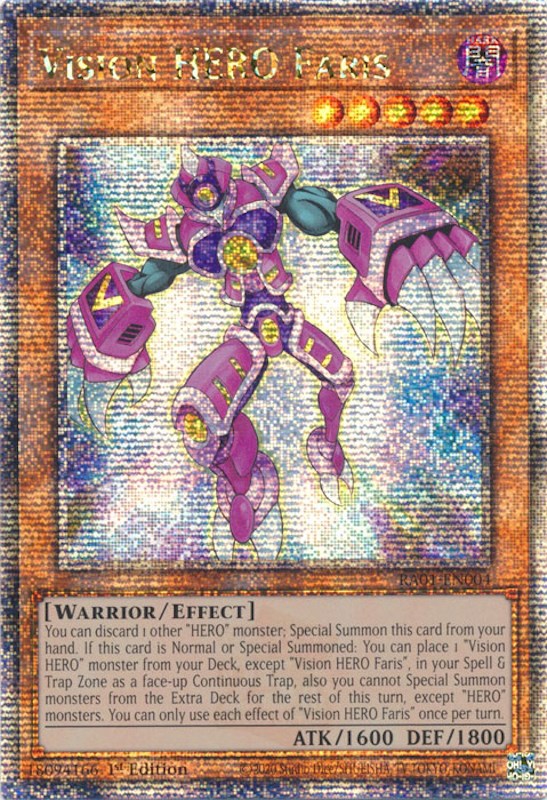 Vision HERO Faris (Quarter Century Secret Rare)