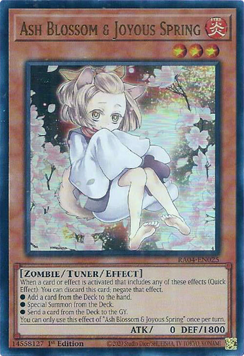 Ash Blossom & Joyous Spring (Alternate Art) (UR)