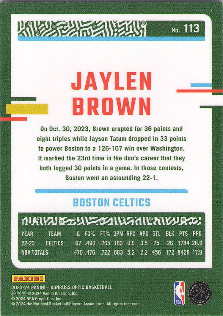 Jaylen Brown (Back)
