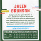 Jalen Brunson [Blue Velocity] (Back)