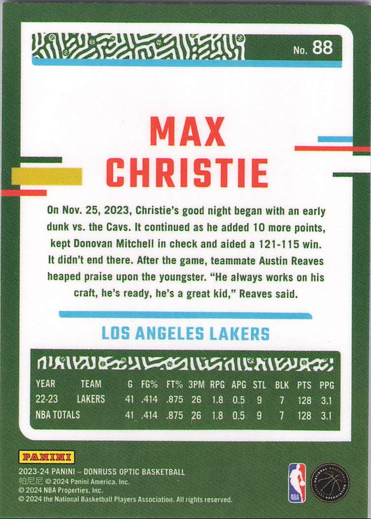 Max Christie (Back)