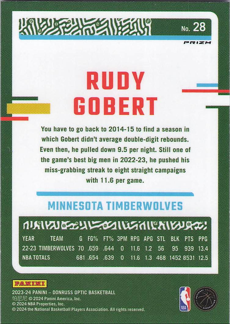 Rudy Gobert [Blue Velocity] (Back)