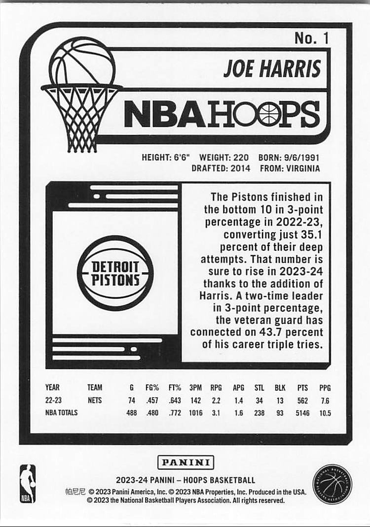 Joe Harris (Back)