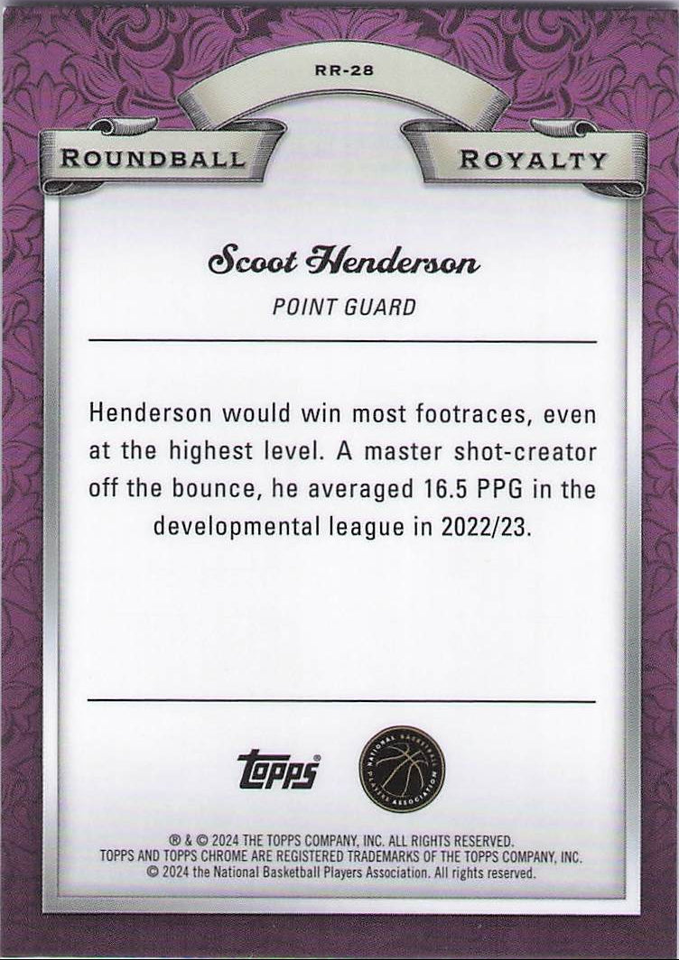 Scoot Henderson (Back)