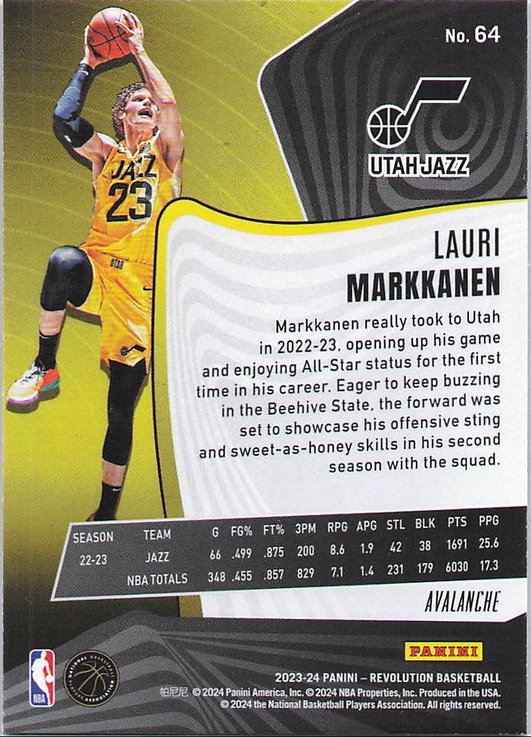 Lauri Markkanen [Avalanche] (Back)