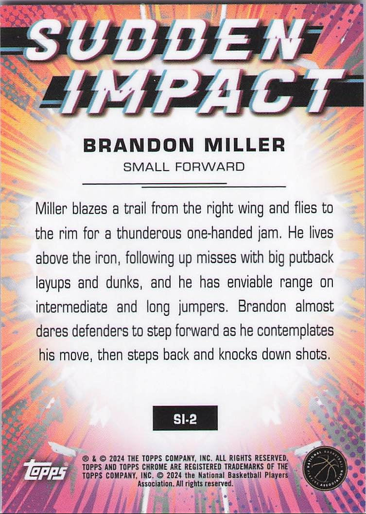 Brandon Miller (Back)