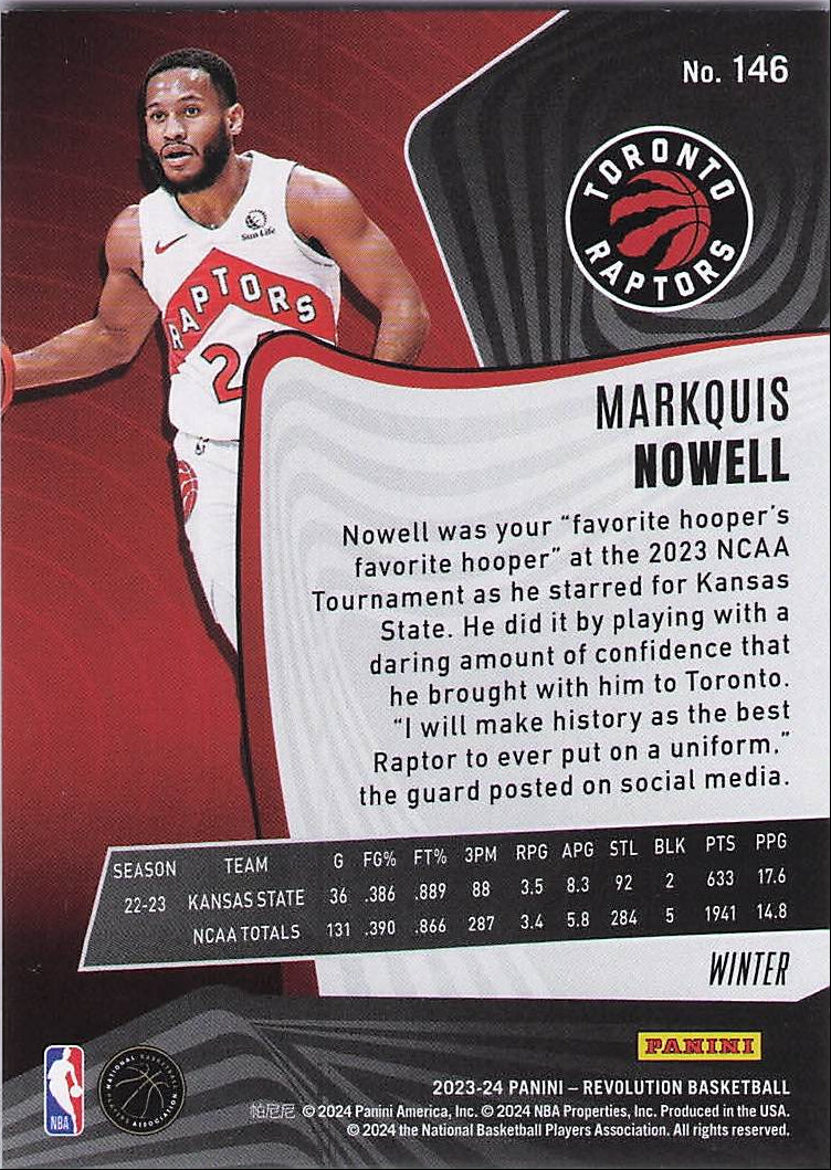 Markquis Nowell [Winter] (Back)