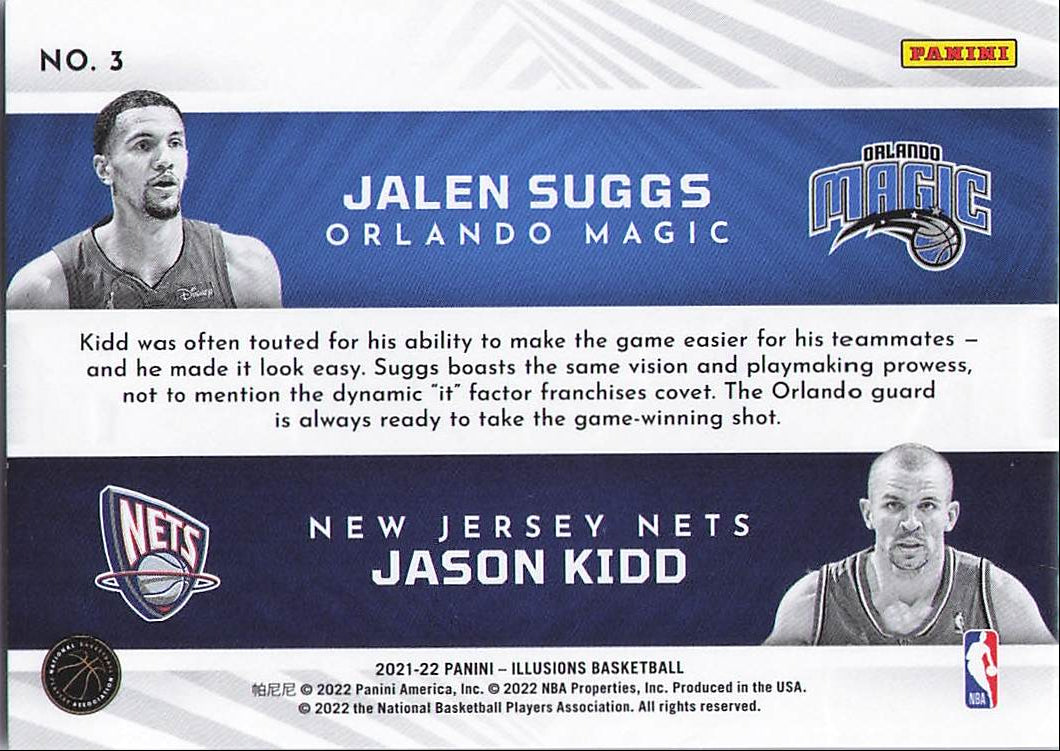 Jalen Suggs, Jason Kidd (Back)