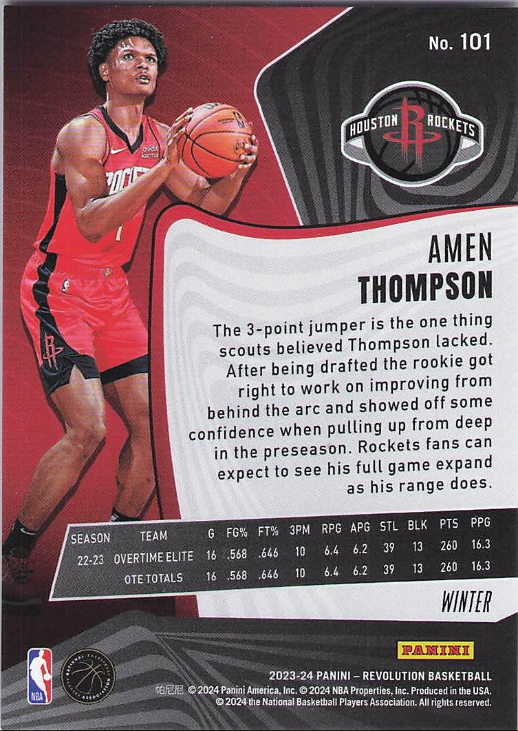 Amen Thompson [Winter] (Back)