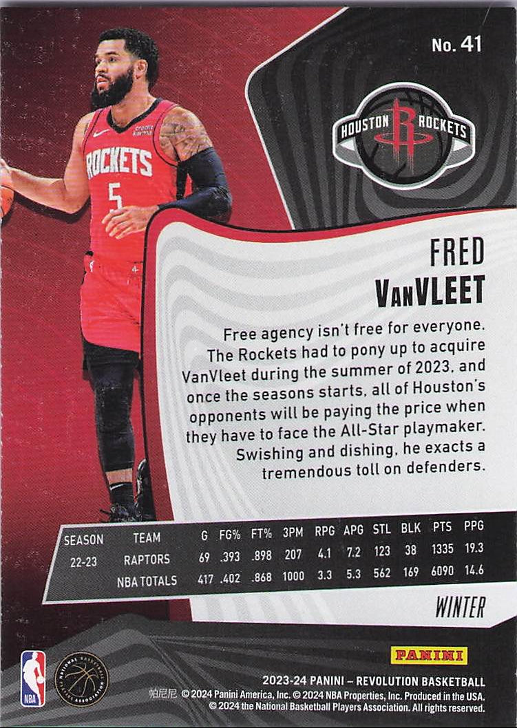 Fred VanVleet [Winter] (Back)