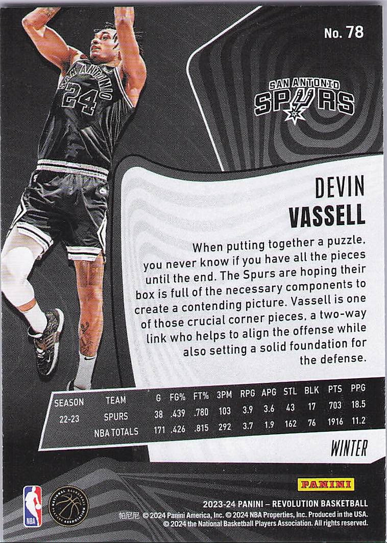 Devin Vassell [Winter] (Back)