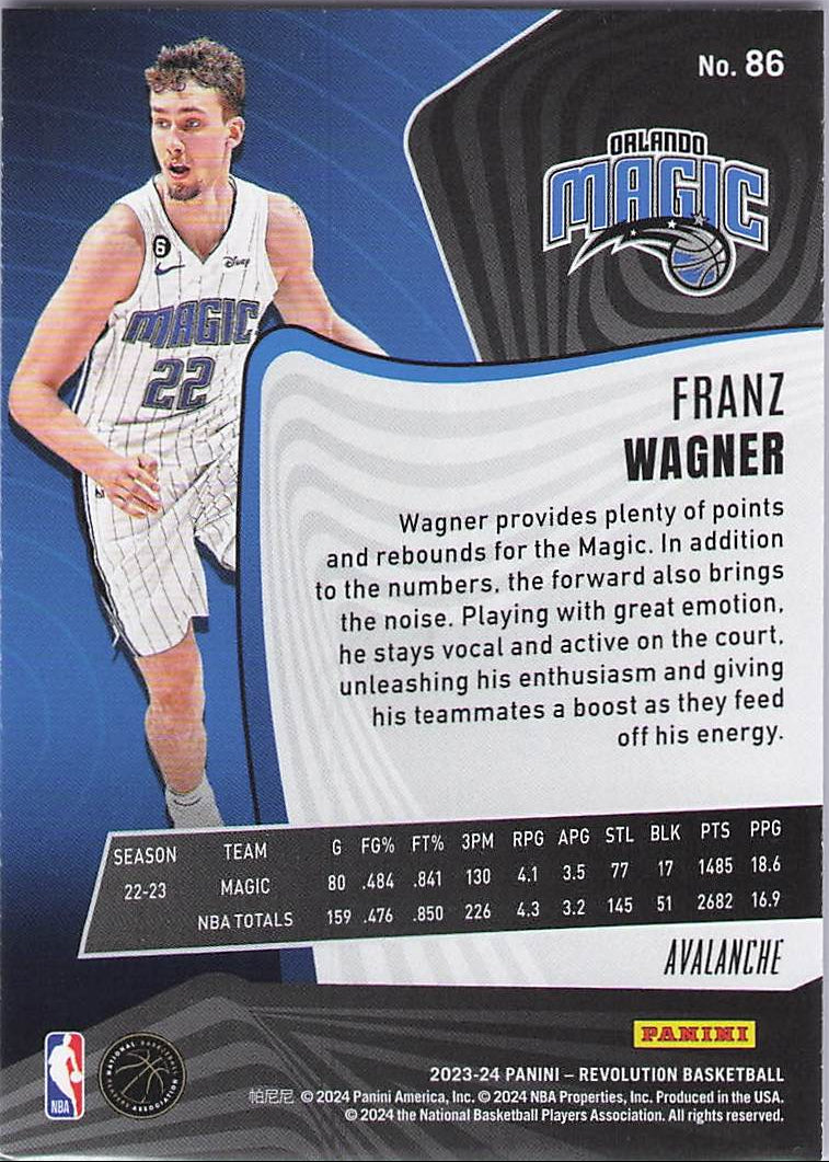 Franz Wagner [Avalanche] (Back)