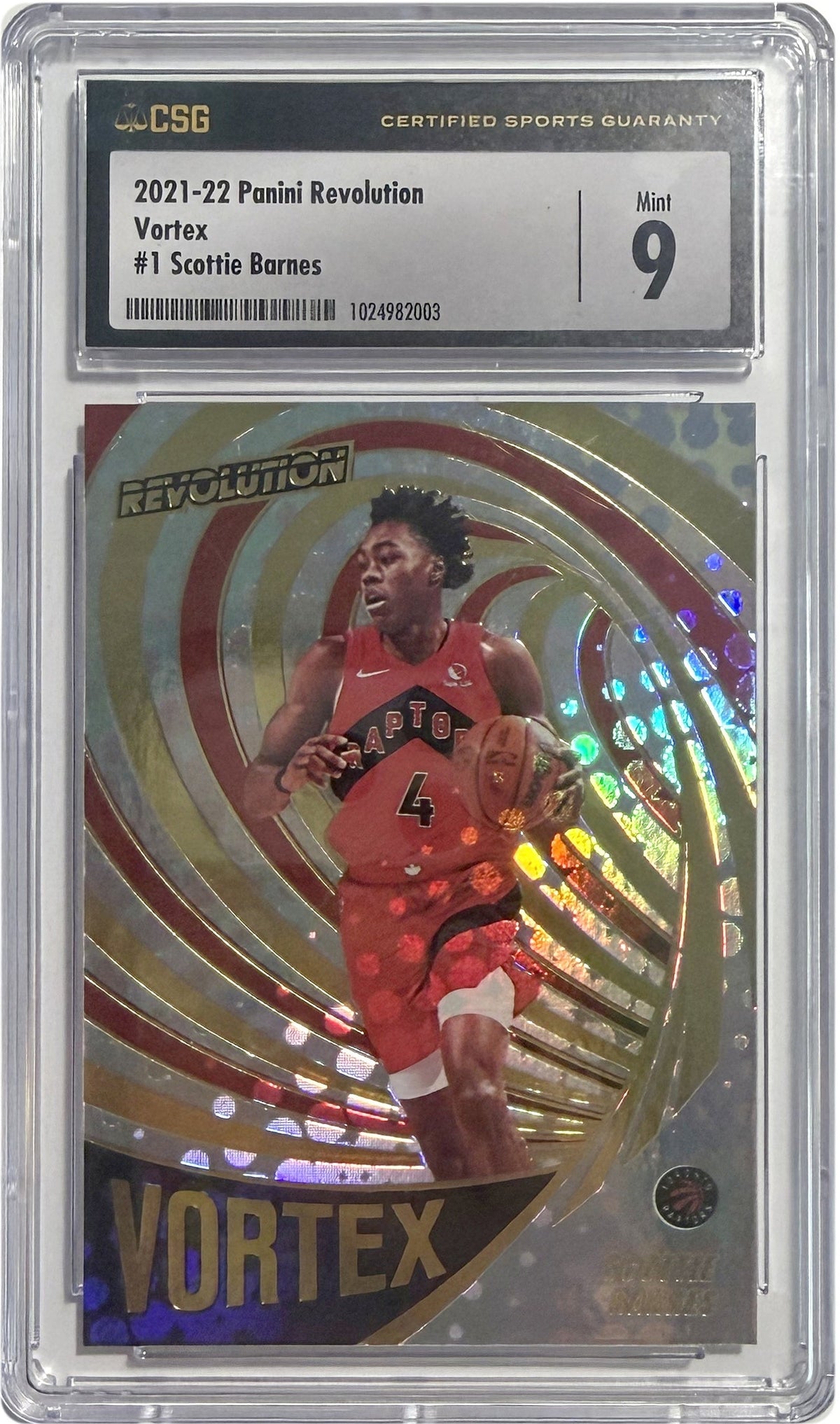 Scottie Barnes #1 [Fractal Parallel] CSG 9 - 2021-22 Panini Revolution Vortex