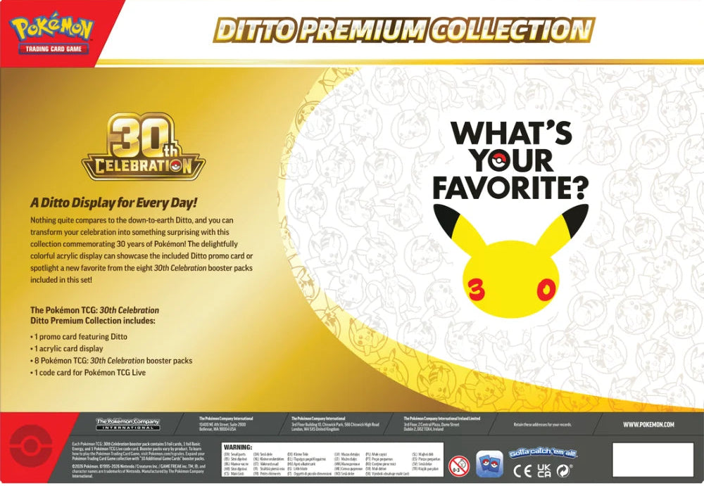 Pokemon - 30th Celebration - Ditto Premium Collection