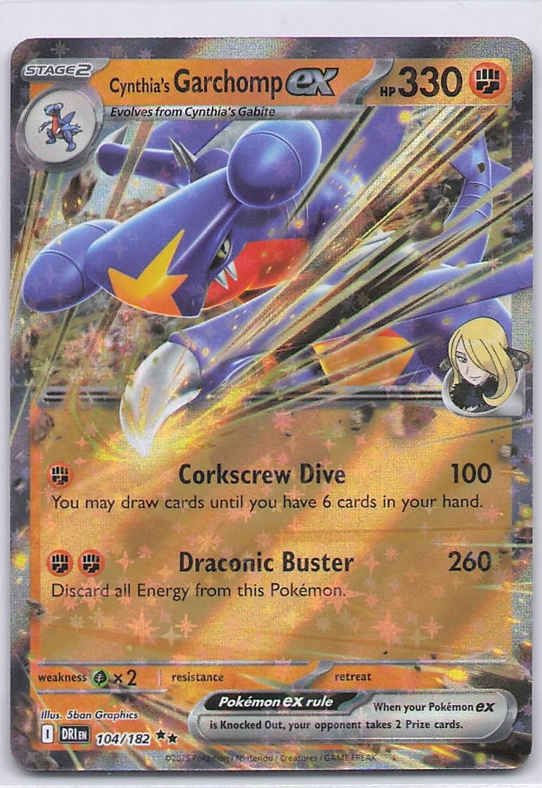 Cynthia's Garchomp ex - 104/182
