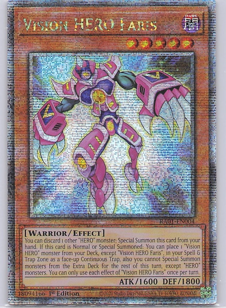 Vision HERO Faris (Quarter Century Secret Rare)