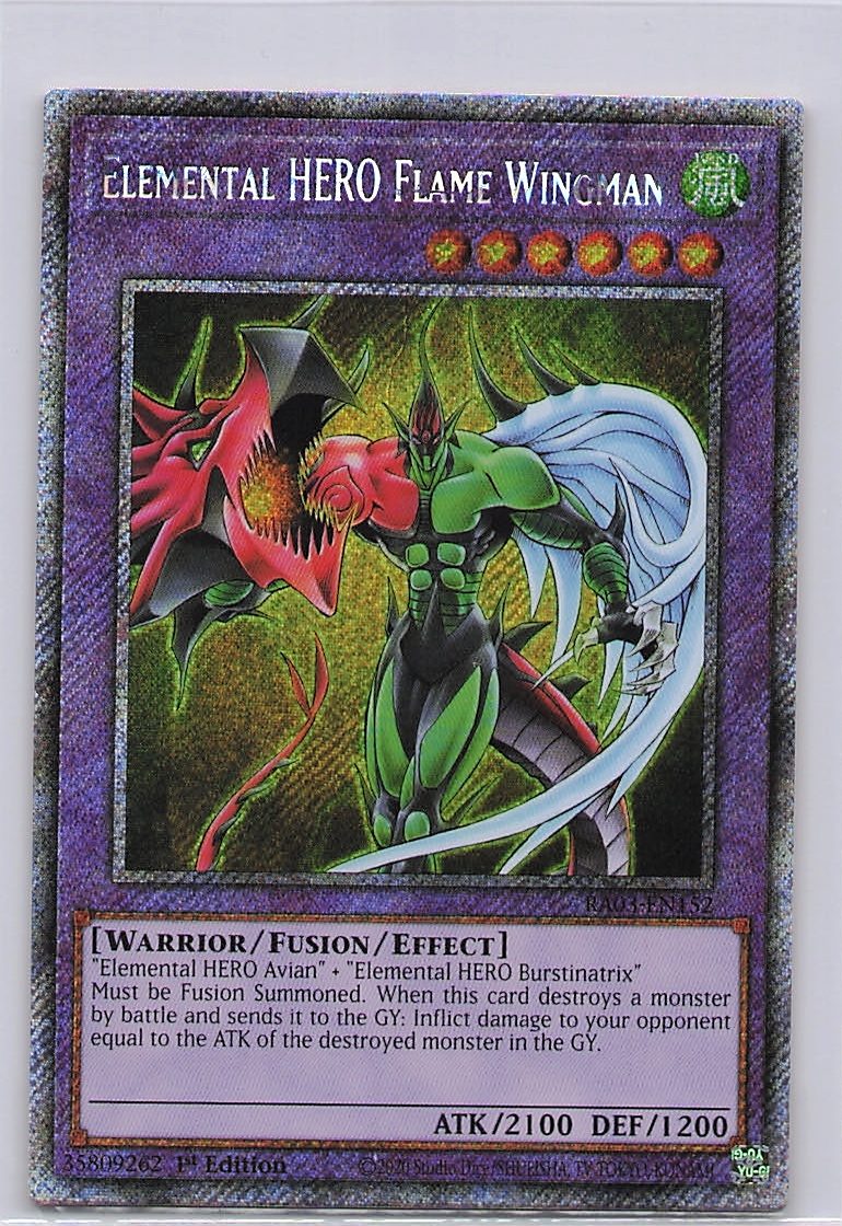 Elemental HERO Flame Wingman (Platinum Secret Rare)