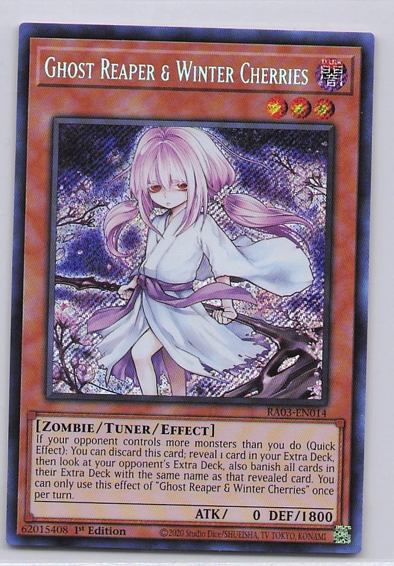 Ghost Reaper & Winter Cherries (Alternate Art) (Secret Rare)