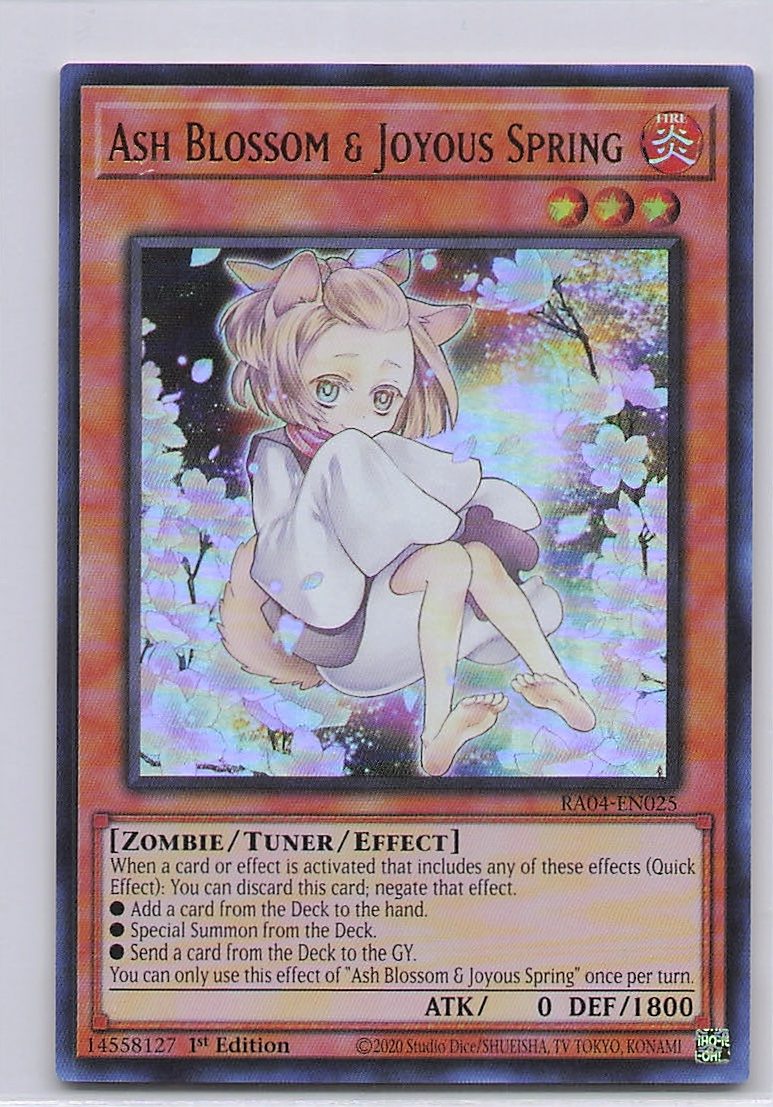 Ash Blossom & Joyous Spring (Alternate Art) (UR)