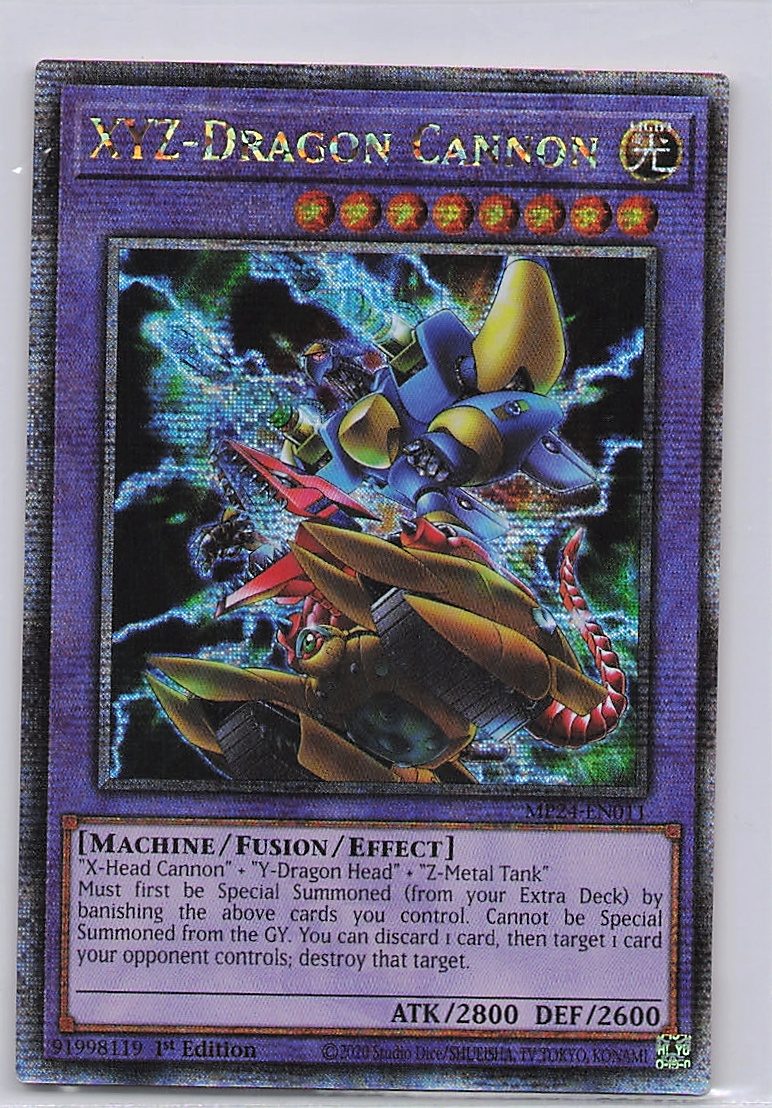 XYZ-Dragon Cannon (Alternate Art) (Quarter Century Secret Rare)