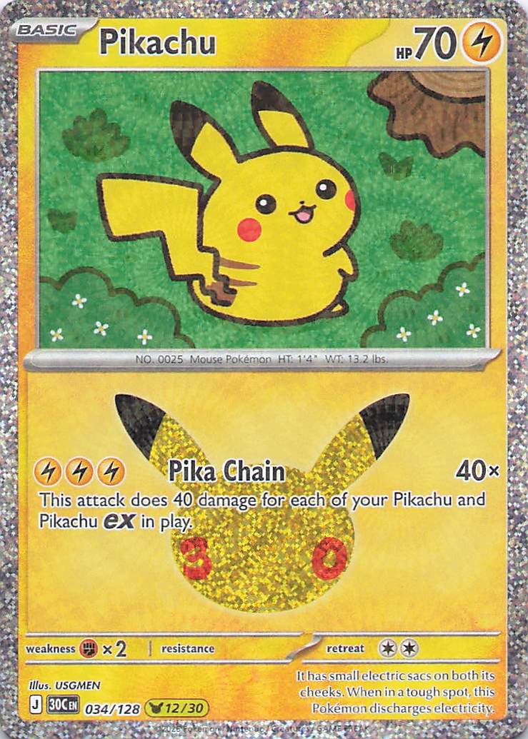 Pikachu - 034/128