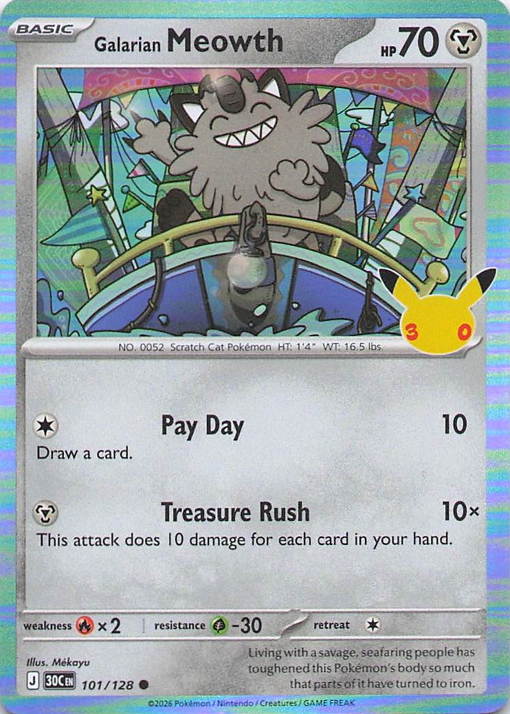 Galarian Meowth - 101/128